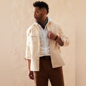 Banana Republic Ecru Shirt, size large